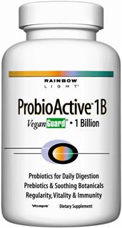 ProbioActive 1B VeganGuard  1 Billion  100% vegetarian, daily probiotic support for healthy digestion, regularity, immunity and vitality - NO refrigeration needed .